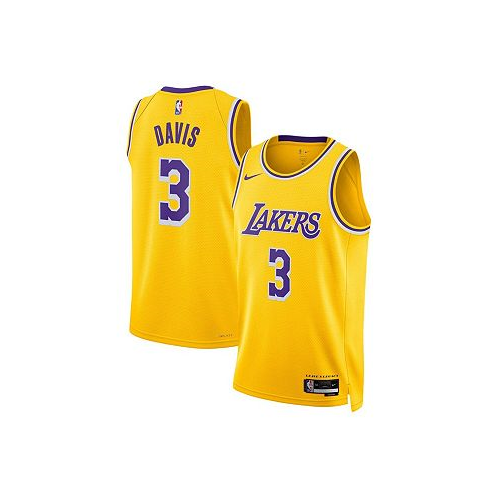 Nike Mens and Womens Anthony Davis Gold Los Angeles Lakers Swingman Jersey - Icon Edition