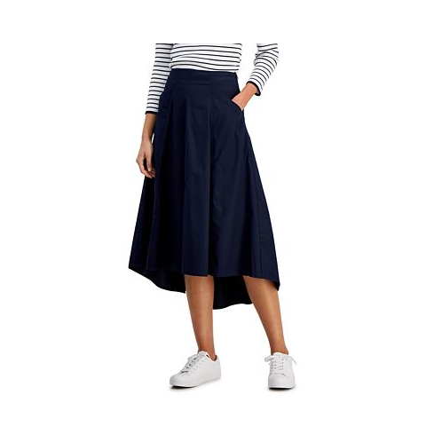 Nautica Jeans Womens High-Low Midi Skirt