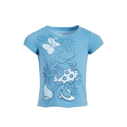 Disney Toddler & Little Girls Minnie Mouse Flocked Graphic T-Shirt