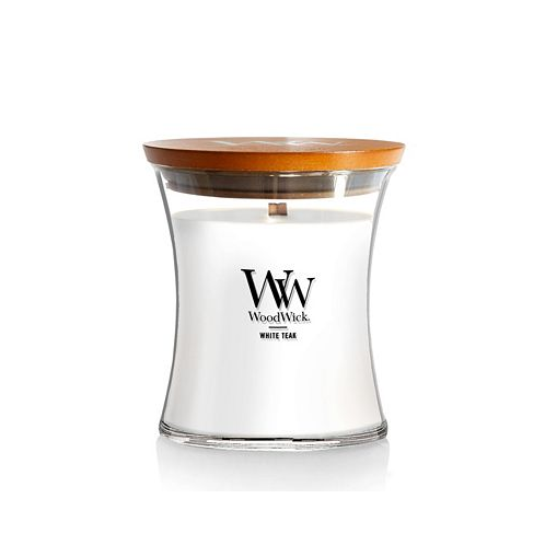 WoodWick Candle WoodWick White Teak Medium Hourglass Candle 9.7 oz