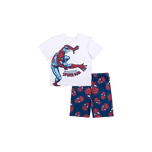 Spider-Man Big Boys 2PC Pajama Shorts Set