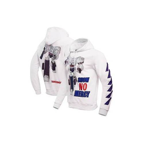 Freeze Max Mens and Womens White Transformers No Mercy Pullover Hoodie