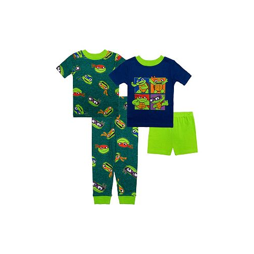 Ninja Turtles Toddler Boys Cotton 4 Piece Pajama Set