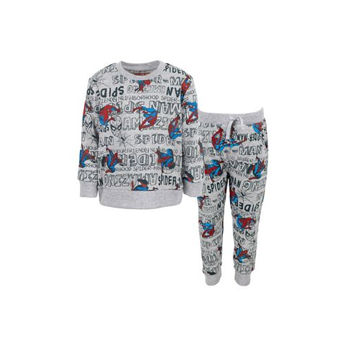 Marvel Spider-Man French Terry Sweatshirt and Jogger Pants Set Toddler |Child Boys