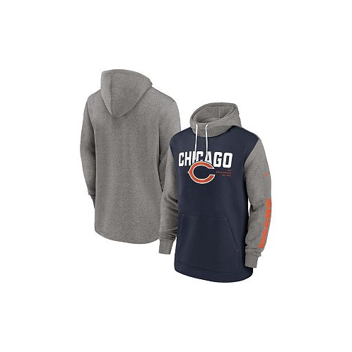 Nike Mens Navy Chicago Bears Fashion Color Block Pullover Hoodie