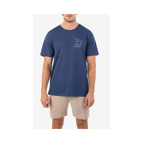 Hurley Mens EVD H2O-Dri Shaka Dude Slub Short Sleeve T-shirt