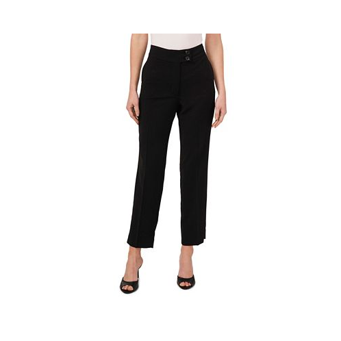 CeCe Womens Wear to Work Cropped Pants with Wide Waistband