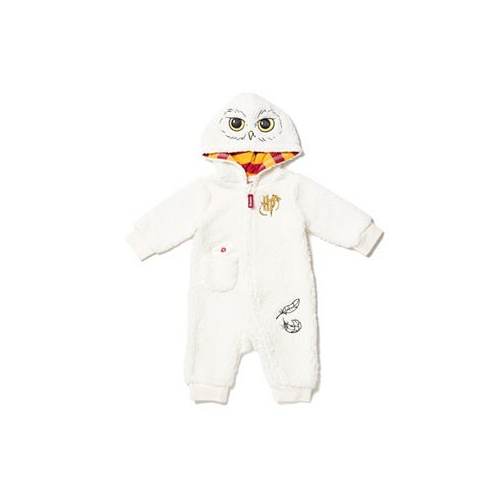 Harry Potter Hedwig Owl Boys Zip Up Costume Coverall White Infant