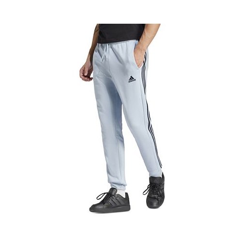 Adidas Mens Essentials 3-Stripes Regular-Fit Fleece Joggers