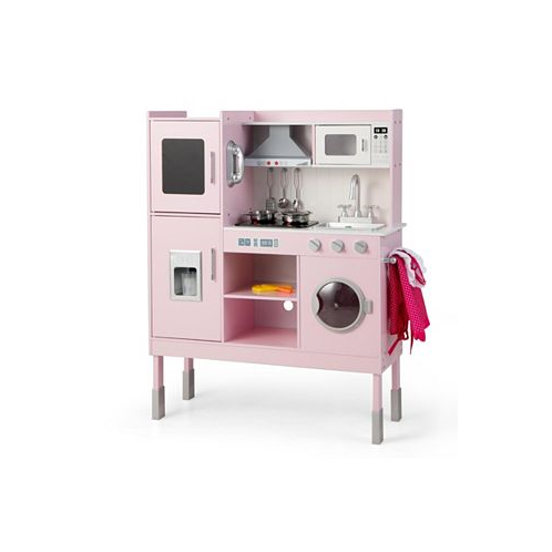SUGIFT Pretend Play Kitchen for Kids with 16 Pieces Accessories
