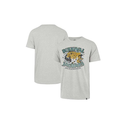47 Brand Mens Gray Distressed Jacksonville Jaguars Regional Franklin T-shirt