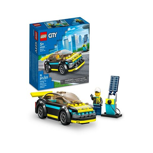 LEGO City Great Vehicles Electric Sports Car Model with Minifigure 60383 Toy Building Set