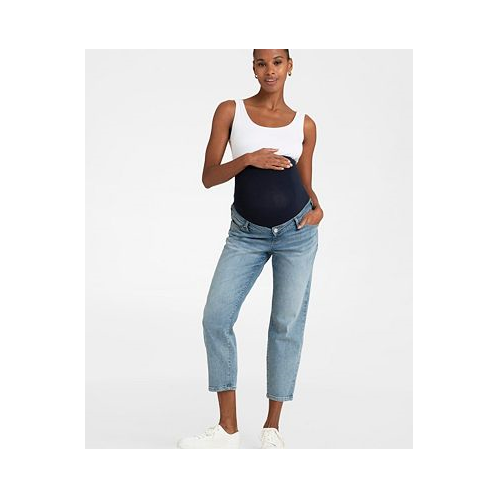 Seraphine Womens Cotton Tapered Maternity Jeans