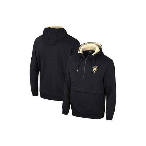 Colosseum Mens Black Army Black Knights Half-Zip Hoodie