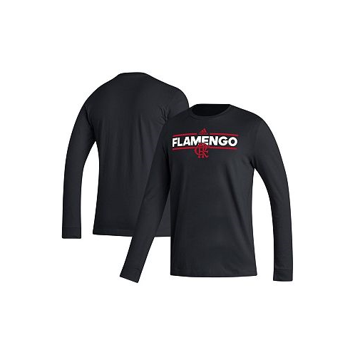 Adidas Mens Black CR Flamengo Dassler Long Sleeve T-shirt