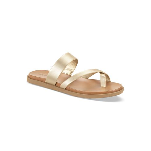 Style & Co Womens Cordeliaa Slip-On Strappy Flat Sandals