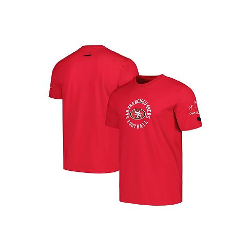Pro Standard Mens Scarlet San Francisco 49ers Hybrid T-shirt