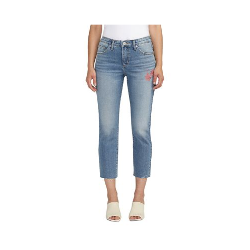 JAG Womens Ruby Mid Rise Straight Cropped Jeans