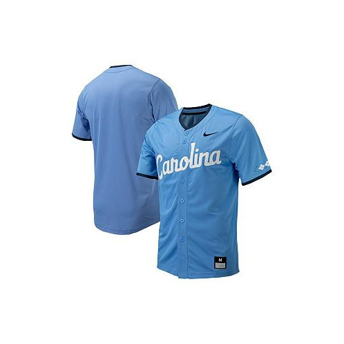 Nike Mens Carolina Blue North Carolina Tar Heels Replica Full-Button Baseball Jersey