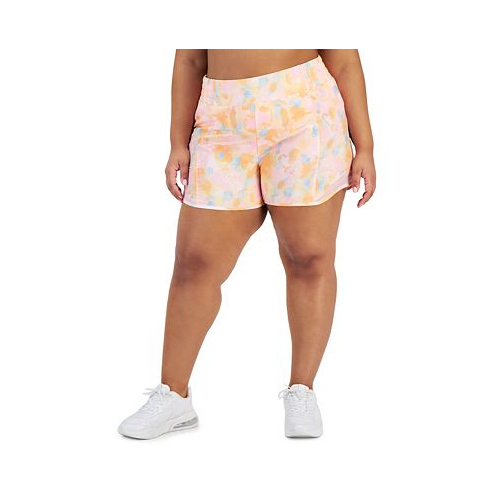 ID Ideology Plus Size Dreamy Bubble Printed Running Shorts