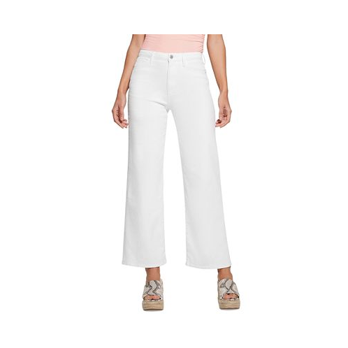 GUESS Womens Wide-Leg Ankle Jeans