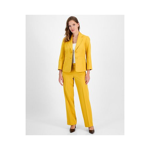 Le Suit Crepe Two-Button Blazer & Pants Regular and Petite Sizes