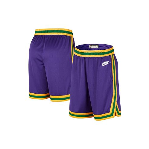 Nike Mens Purple Utah Jazz 2023/24 Classic Edition Hardwood Classics Performance Swingman Shorts