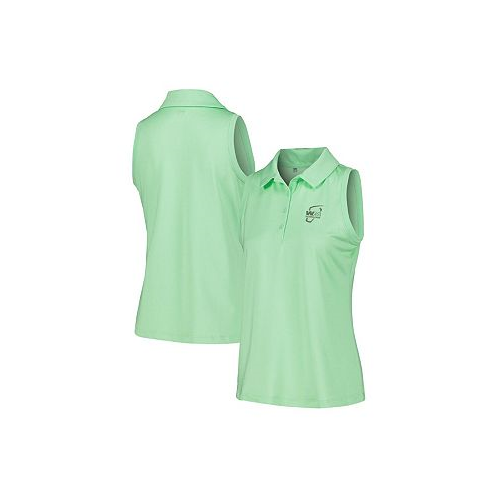 Under Armour Womens Green WM Phoenix Open Playoff 3.0 Pin Stripe Jacquard Sleeveless Polo Shirt