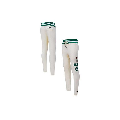 Pro Standard Mens Cream Boston Celtics Retro Classic Fleece Sweatpants