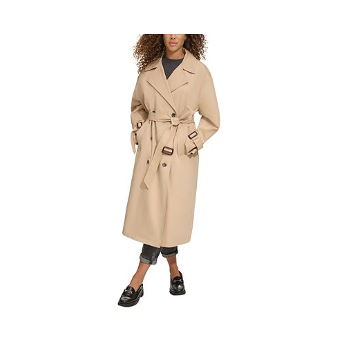 Levis Womens Classic Relaxed Fit Belted Trench Coat