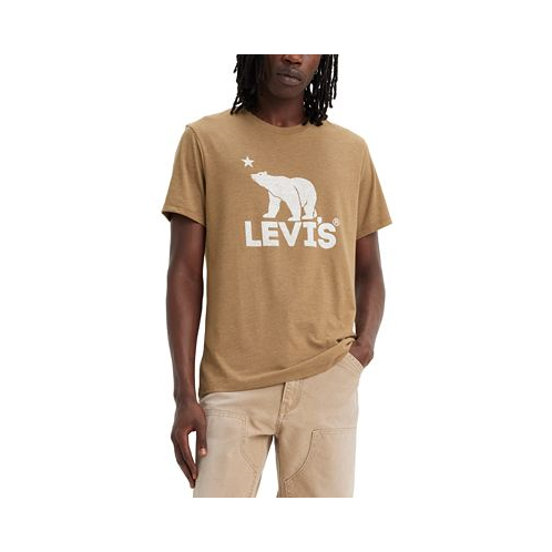 Levis Mens Polar Bear Logo Graphic T-Shirt