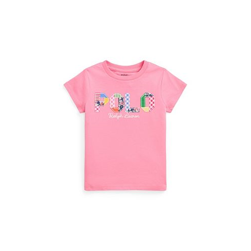 Polo Ralph Lauren Toddler and Little Girls Mixed-Logo Cotton Jersey T-shirt
