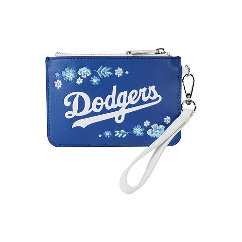 Loungefly Womens Los Angeles Dodgers Floral Wrist Clutch