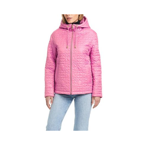 Kate spade new york Womens Signature Zip-Front Water-Resistant Quilted Jacket