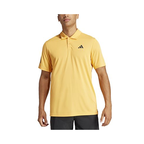 Adidas Mens 3-Stripes Short Sleeve Performance Club Tennis Polo Shirt