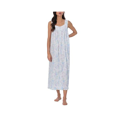 Eileen West Womens Floral Lace-Trim Ballet Nightgown