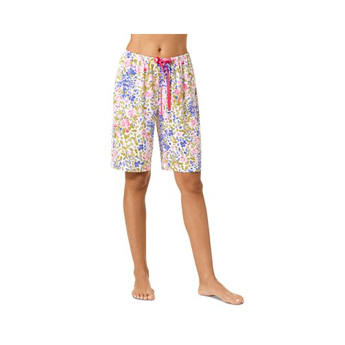 Hue Womens Floral Flamingos Bermuda Pajama Shorts
