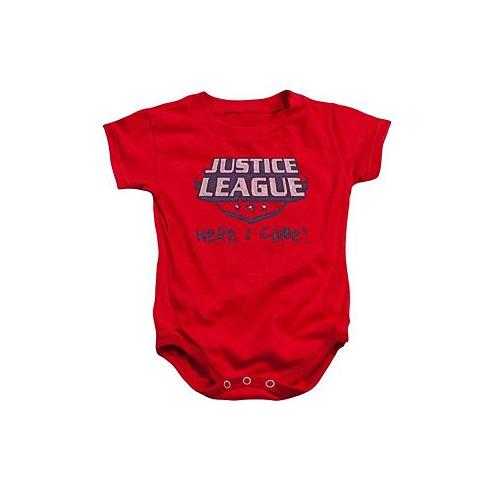 Justice League of America Justice League Baby Girls of America Baby Here I Come Snapsuit