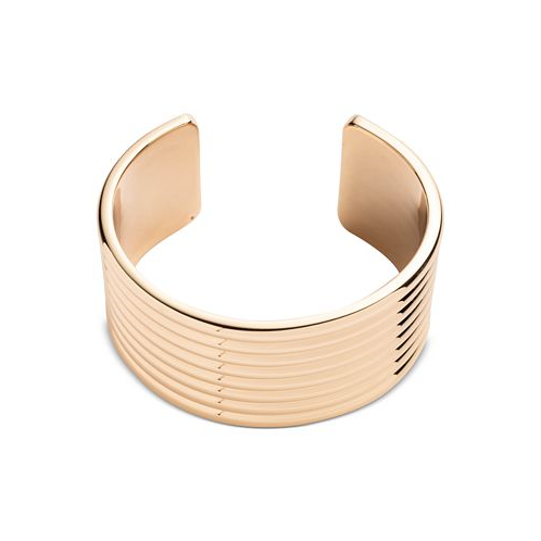POLO Ralph Lauren Gold-Tone Wide Ribbed Cuff Bracelet