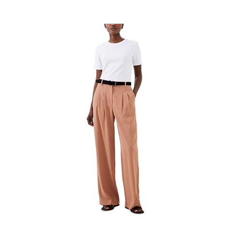 French Connection Womens Harry Wide-Leg Suiting Pants