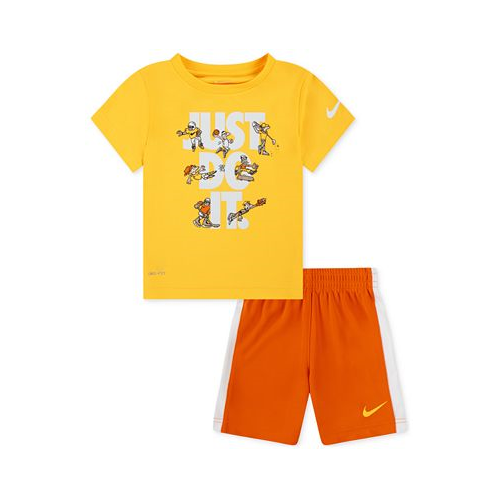 Nike Toddler Boys Just Do It Graphic Dri-FIT T-Shirt & Tricot Shorts 2 Piece Set