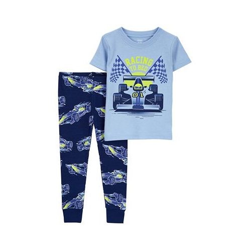 Carters Toddler Boys 1 Piece Racing 100% Snug Fit Cotton Pajamas
