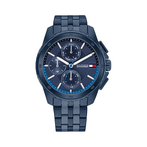 Tommy Hilfiger Mens Quartz Blue Stainless Steel Watch 44mm