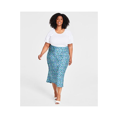 On 34th Trendy Plus Size Garden Floral Slip Skirt