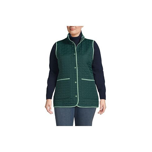 Lands End Plus Size Insulated Reversible Barn Vest