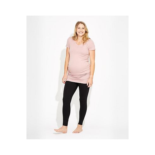 Pact Maternity Ruched V-Neck Tee