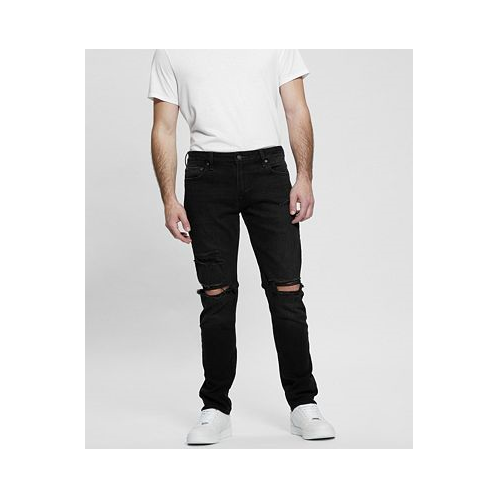 GUESS Mens Finnley Black Tapered Jeans