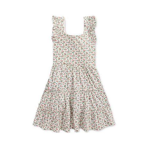 Polo Ralph Lauren Toddler and Little Girls Floral Ruffled Cotton Jersey Dress