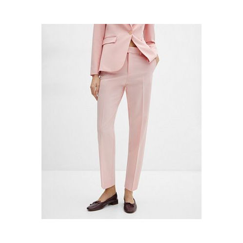 MANGO Womens Straight Suit Pants