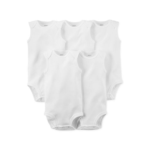 Carters Baby Boys or Baby Girls Sleeveless Bodysuits Pack of 5